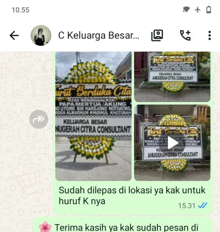 Pengiriman Papan Bunga Duka Gunungwangi Kaligesing