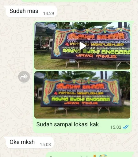 Pengiriman Papan Bunga Gunungwangi Kaligesing